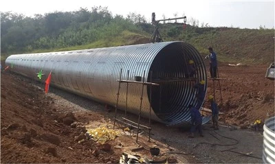Alcantarilla de puente Alcantarilla corrugada de acero